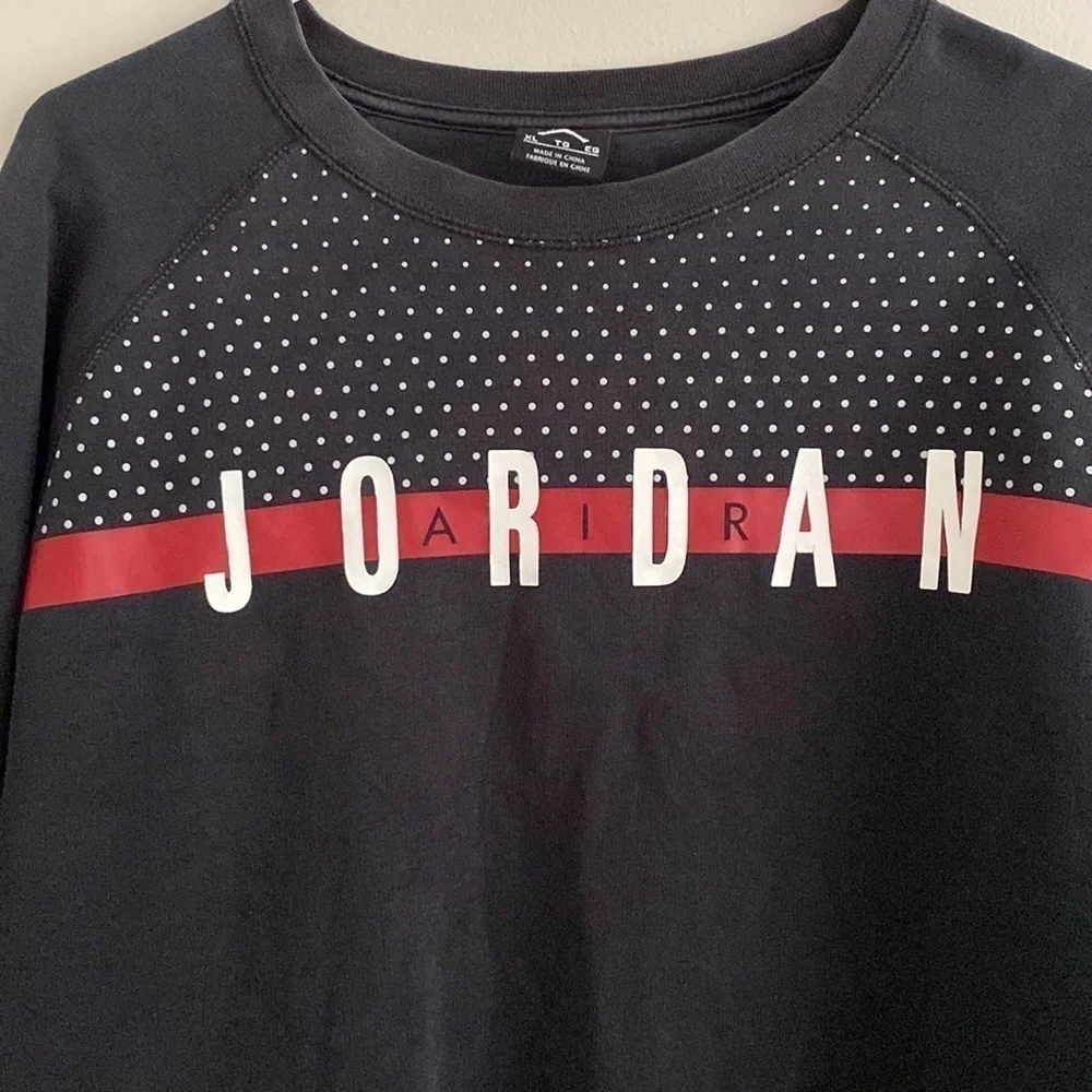 Y2K Jordan black sweatshirt **revived** see pics and description
